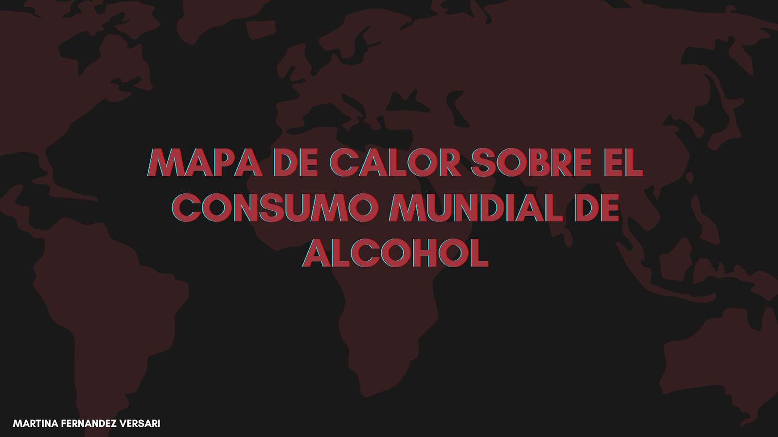 Mapa de Calor Sobre el Consumo Mundial de Alcohol